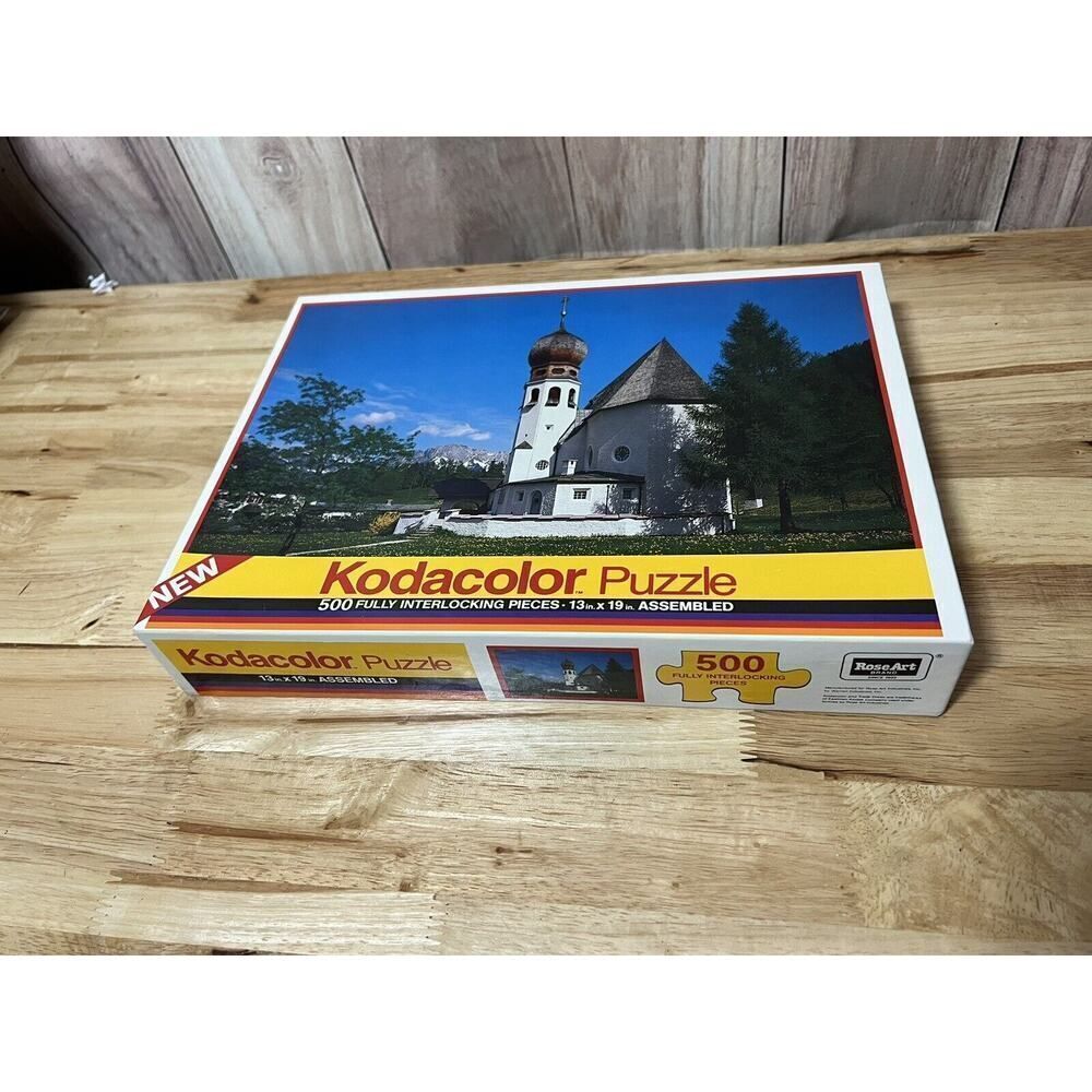 Kodacolor Puzzle 500 Pieces 13" x 19" Oberay Germany Sealed 1991 Rose Art